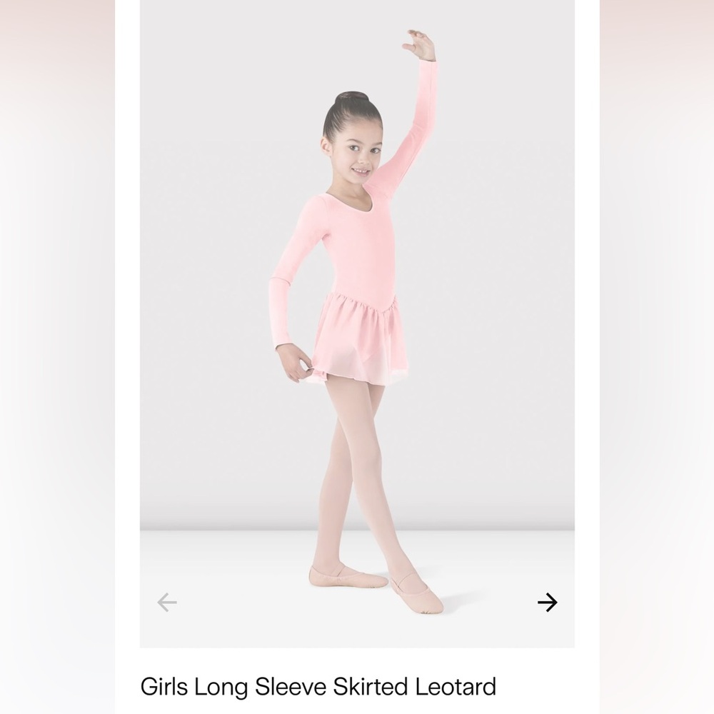 Bloch Soft Pink Ballet Leotard with Skirt